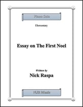 Essay on The First Noel piano sheet music cover